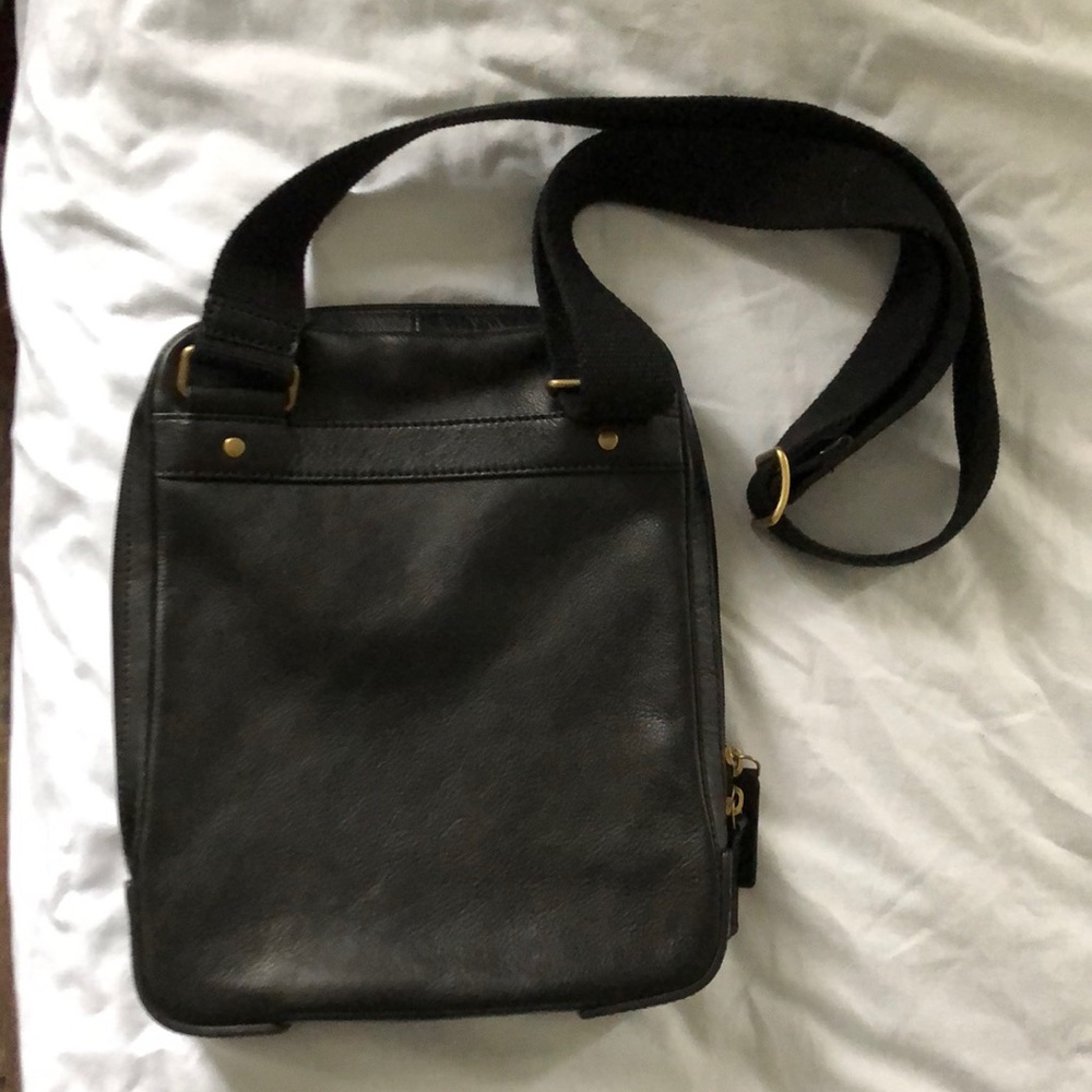 Black leather crossbody bag. BRAND NEW! - Picture 8 of 8